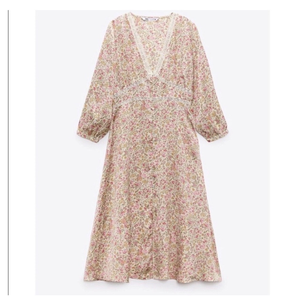 Zara Womens Foral Print Tunic Dress Size Small NWT (Model: 8277/399)